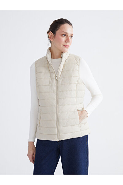 LC Waikiki Women's Stand Collar Puffer Vest
