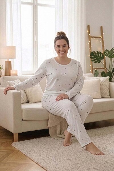 Fulla Moda Σετ πιτζάμες με αστέρια σε μεγάλο μέγεθος