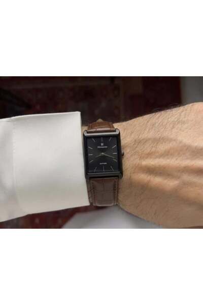 Moramax Classic Watch - Black Brown Leather