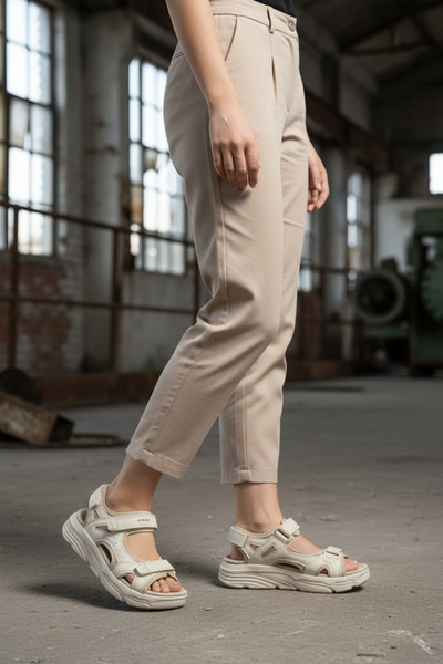 lumberjack Gn-6363 Beige Women's Comfort Daily Sandals