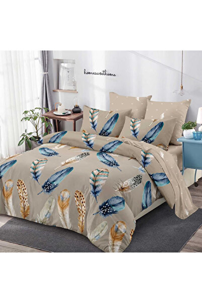 Pucioasa Lenjerie de pat cu elastic 180x200 pentru pat dublu Pucioasa, 6 pies...