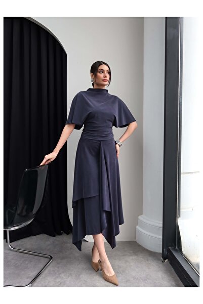 ESRAHELVACI Ασύμμετρο Σετ Μπλούζα-Φούστα