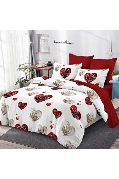 Pucioasa Lenjerie de pat cu elastic 180x200 pentru pat dublu Pucioasa, 6 pies...