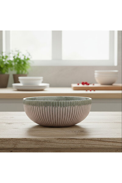 Tohfa Luxe Blush Terra Ceramic Serving Bowl | Large | 32 cm Diameter × 12 cm ...