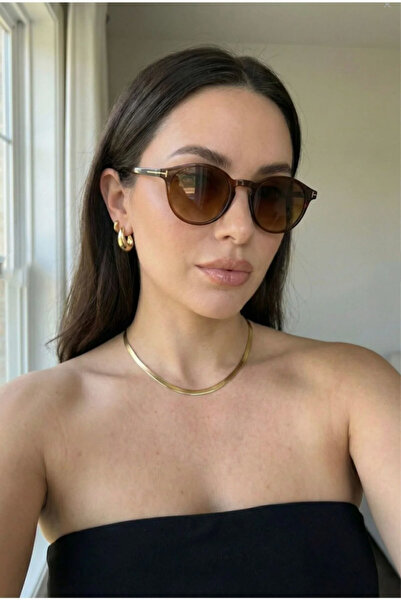 BluePepper Women's Sunglasses Round Frame Uv400 Glass 55 Ekartman