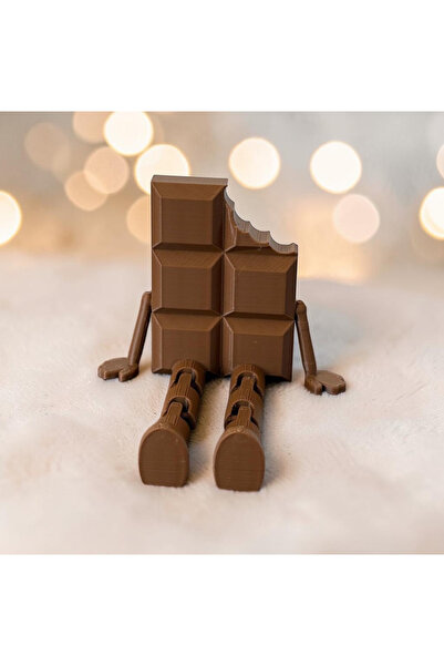 Dekoratif Isırılmış Çikolata Adam (Boy 5,5 cm)