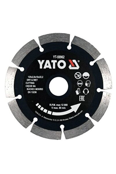 yato Disc diamantat segmentat, 125X22.2X2 MM