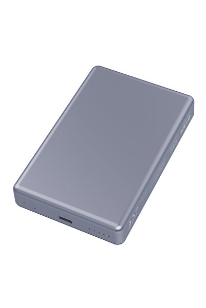 S-LINK MG210 10000mAh PD20W Magsafe 15W Kablosuz Type-C Gri Şarj Cihazı Power...