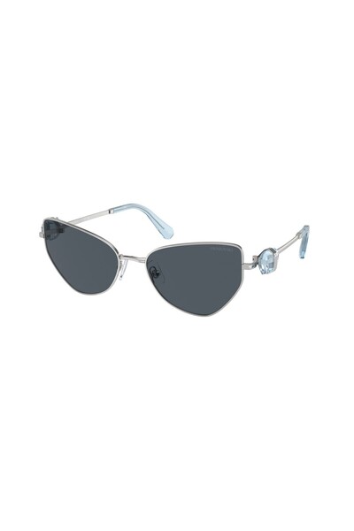 Swarovski SWE70034001/8757 Kadın Güneş Gözlüğü Gümüş Metal Çerçeve Füme Lens ...