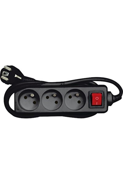 Vorel Cablu prelungitor, 3 m, Negru