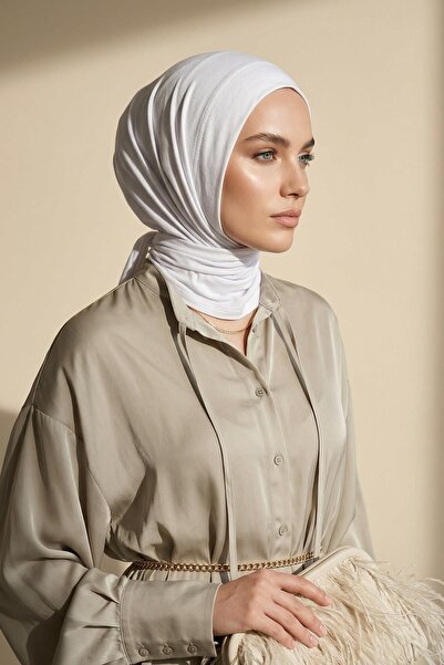 Aisha's Design Useful Triangle Scarf,B-45,White