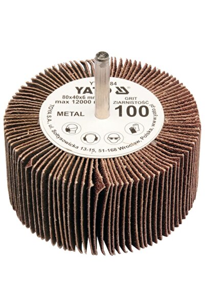 yato Abrasive polishing disc, Yato, Aluminum, 80x40x6