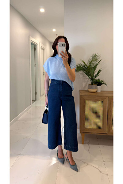 BİRCANÇİL Τζιν - Ναυτικό μπλε - Φουσκωτό