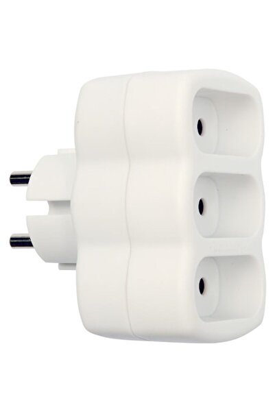 Vorel Prelungitor tip splitter, 3 prize, alb