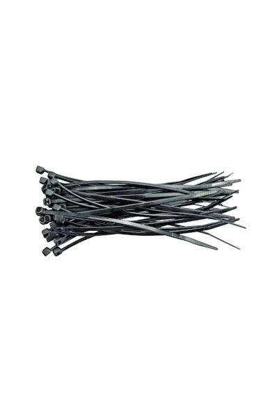 Vorel Set de 100 de legături din plastic negru