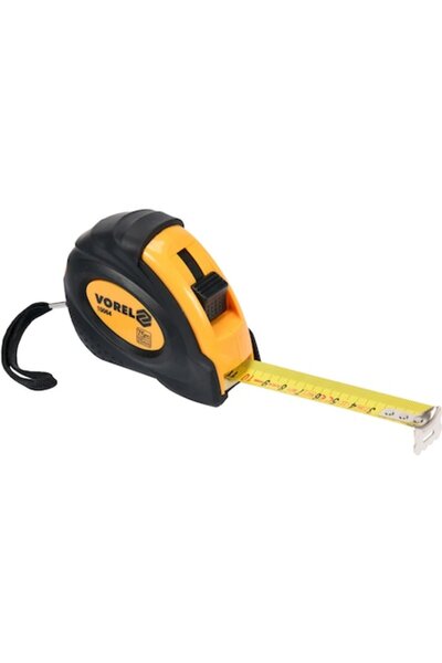 Vorel Ruletă, Vorel, 7.5 m x 25 mm, Negru/Portocaliu