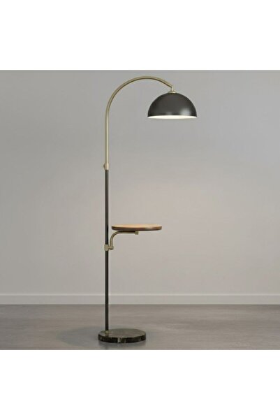 Majestic Home Arani Modern Floor Lamp with Table - Majestic Arani Floor lamp