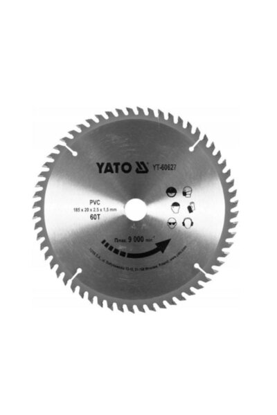 yato Lamă de ferăstrău circular pentru PVC, YT-60627