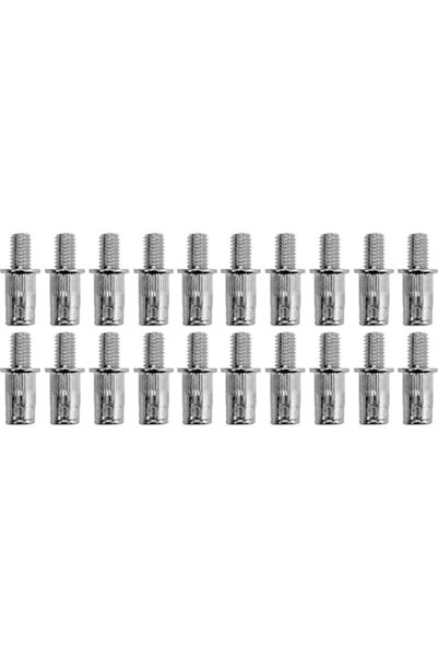 yato Set de 20 șuruburi de nituire Yato, Dimensiune M8, Aluminiu, Argintiu