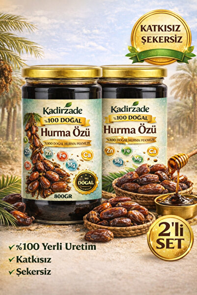APİMED Natural Date Extract 2*800 Gr Additive-Free Date Molasses – Sugar-Free...