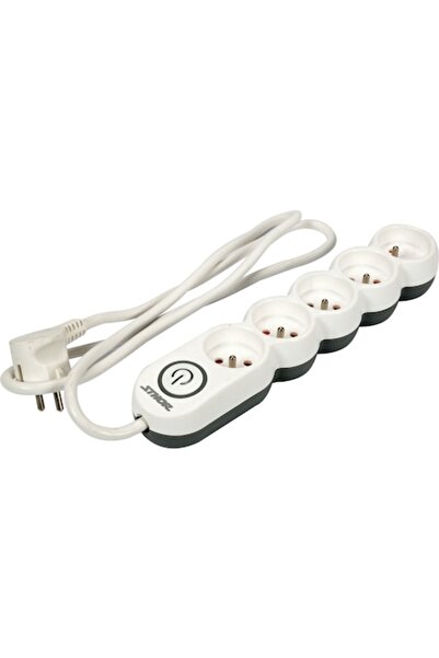 Sthor Prelungitor electric cu 5 prize și întrerupător, 1,5 m