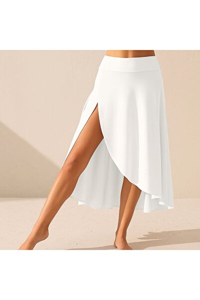 Wear Up Γυναικεία αμμώδης φούστα με λεπτομέρεια κολάν τσέπης