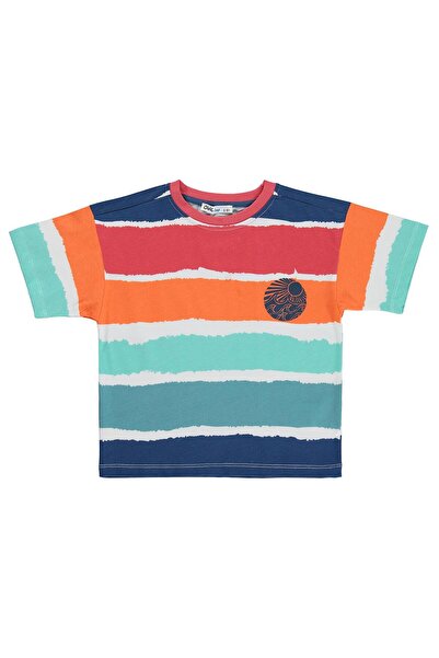 Civil Boys Πολύχρωμο μπλουζάκι Wave για παιδιά 2-5 ετών - Εκρού