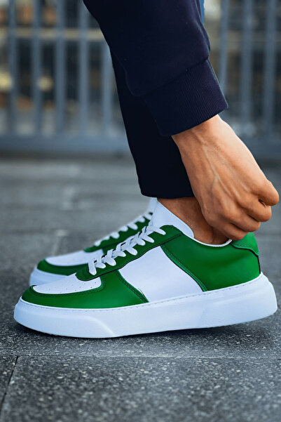 Generic Brand Mn087 - Fbt Kenton Men's Shoes White/Green