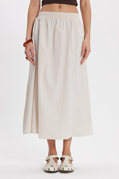 Tudors Γυναικεία φούστα Relax Fit 100% βαμβακερή με απαλή υφή, ελαστική μέση,...