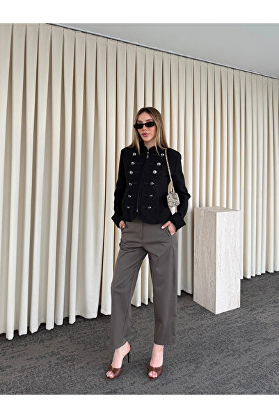 Laluvia Παντελόνι Κλασικό ίσιας γραμμής Mink - 9957