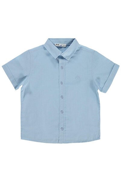Civil Boys Βασικό κοντομάνικο πουκάμισο για 10-13 ετών - Μπλε