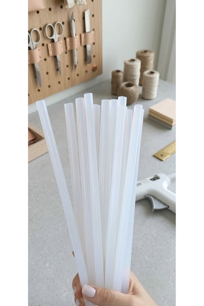 hobidaşım 5'li Paket Kalın Sıcak Silikon Mum Çubuğu - 11 mm x 30 cm