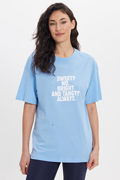 Tudors Γυναικεία μπλούζα Relax Fit Comfortable Cut 100% βαμβακερή με λαιμόκοψ...