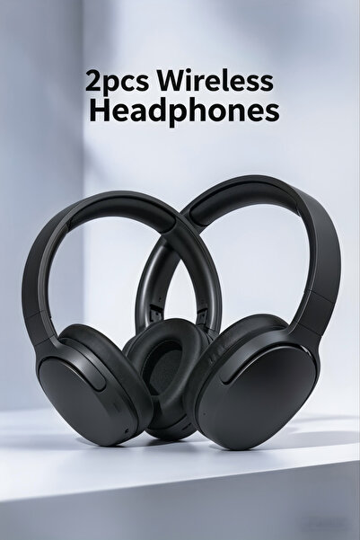 Generic سماعات رأس بلوتوث قابلة للطي فوق الأذن، سماعة ستيريو عالية الدقة مع ع...