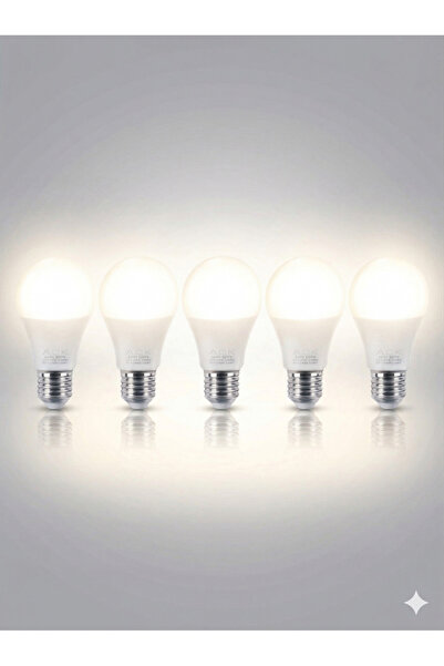 ACK LED Ampul 9W E27 A60 4000K 5 Adet