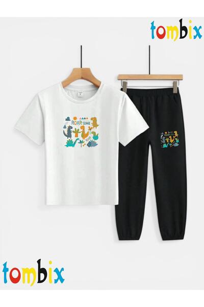 tombix SET PENTRU COPII: TRICOU CU IMPRIMEU DINOSAURI, PANTALONI DE TRENING (...