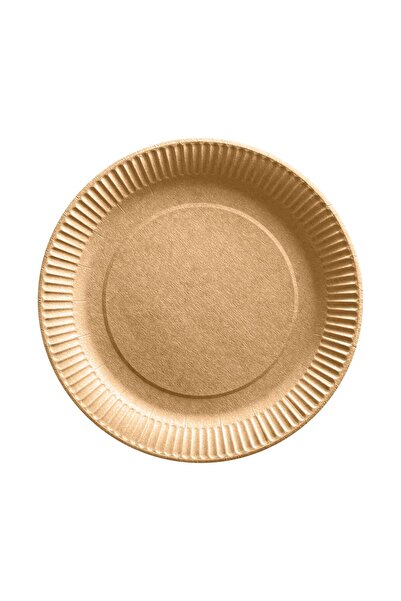 AMBALAJ PAZARI Karton Tabak Kraft 23 cm - 25 Adet