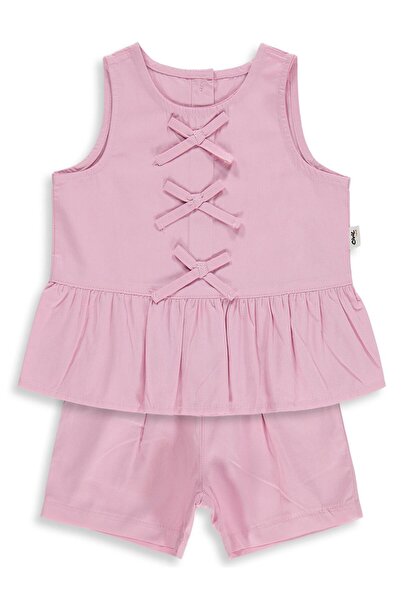 Civil Baby Çiçek Nakışlı 6-18 Ay Takım - Pembe