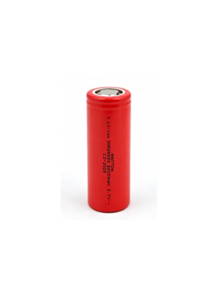 Watton INR 26650 Şarjlı Pil 5000mAh 3.7V Li-ion | Yüksek Kapasiteli El Feneri...