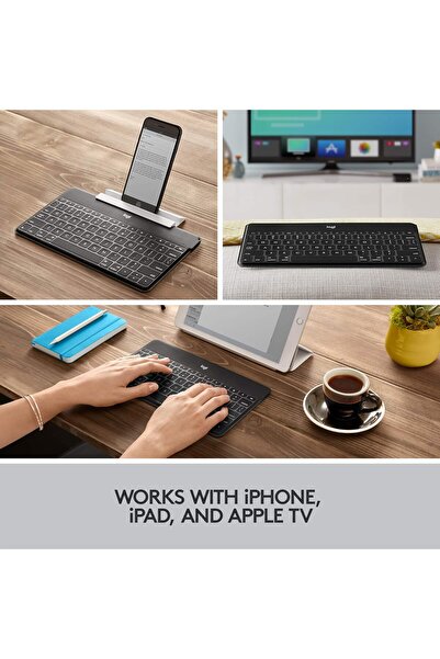 logitech Keys-To-Go Wireless Bluetooth Keyboard For iPhone, iPad, Smartphone, Tablet, Android, Windo