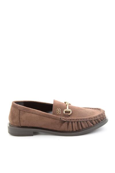 Bambi Kahve Kadın Loafer Ayakkabı K01503520972