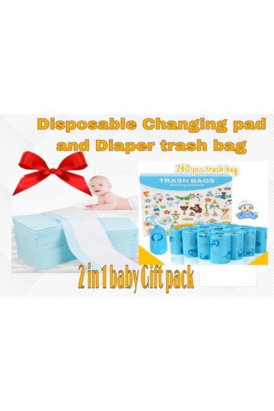 Generic 2in1 Baby Gift100 Pcs small Disposable Changing Pad ,240 Count Scente...