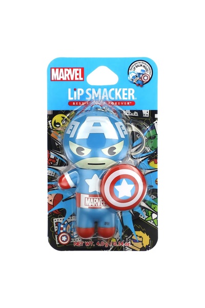 Lip Smacker مرطب شفاه وسلسلة مفاتيح كابتن أمريكا من مارفل