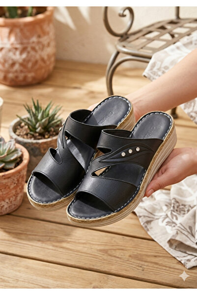 Deniz Terlik Γυναικείες Ορθοπεδικές Μαλακές Αντιολισθητικές Παντόφλες από Γνή...