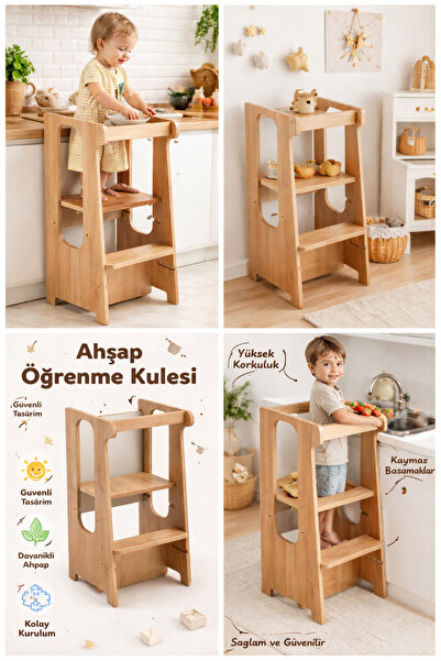 HomeTasarım Merdiven Çocuk Öğrenme Kulesi Montessori