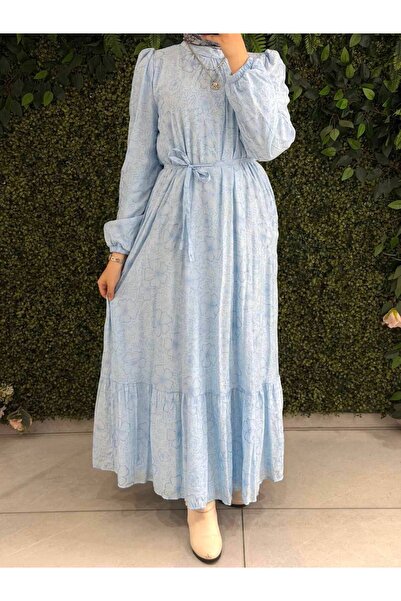 Moda Fatma Pamuklu Keten Elbise