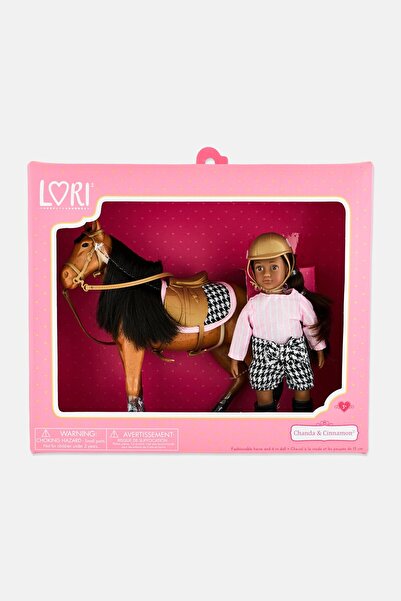 Lori طقم حصان ودمية أنيق من تشاندا سينامون