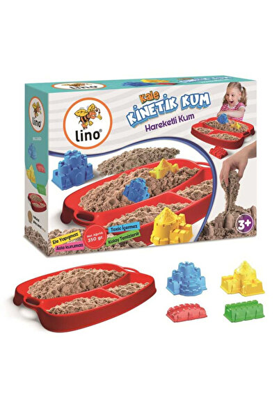 Lino Kinetik Kum Seti Kale Temalı 350 Gr Kum+Kürek+4 Kalıp Ln-551