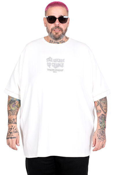 ModeXL Μπλουζάκι Mode XL Μεγάλου Μεγέθους The Secret U26220 ECRU