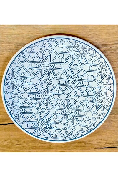 Çini İznik SiriuS 25 cm çapında tahrirli tabak